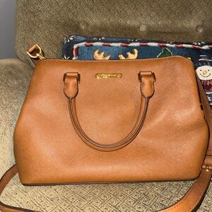Michael Kors brown tote bag